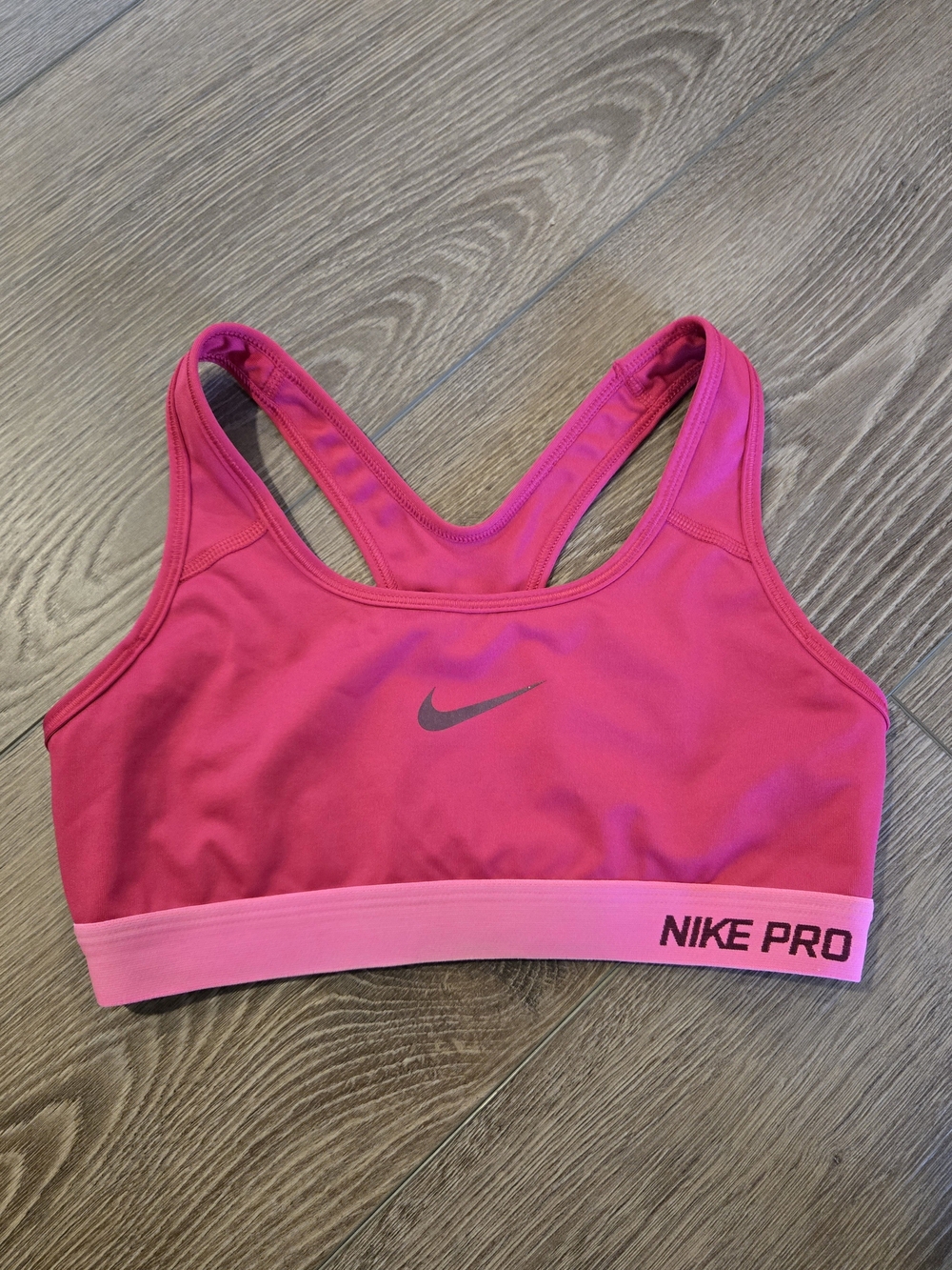 Nike Pink Racerback Sports Bra with NIKE PRO Band
